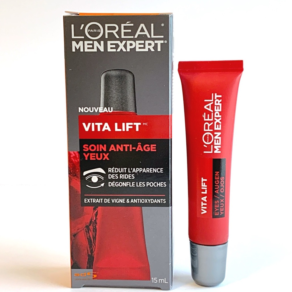3x L’Oreal  Mens Expert Vita Lift Anti-Aging Eye Care Reduce Wrinkle Eye Cream